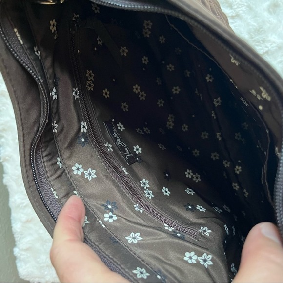Vera Bradley EUC Chocolate Brown Solid Quilted Shoulder Bag - Picture 4 of 6